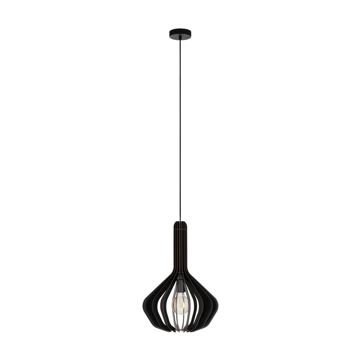 Filbessa Wooden Pendant Light 900154 - Black