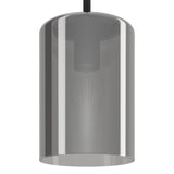 Firbora Smoked Glass Pendant Light 16cm - Black