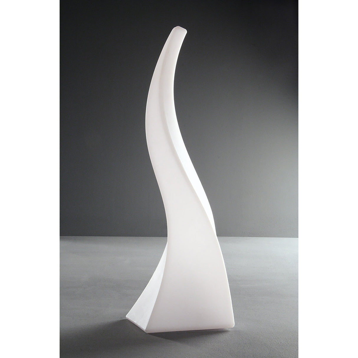 Flame 1 Light Large Outdoor Table Lamp - Opal White