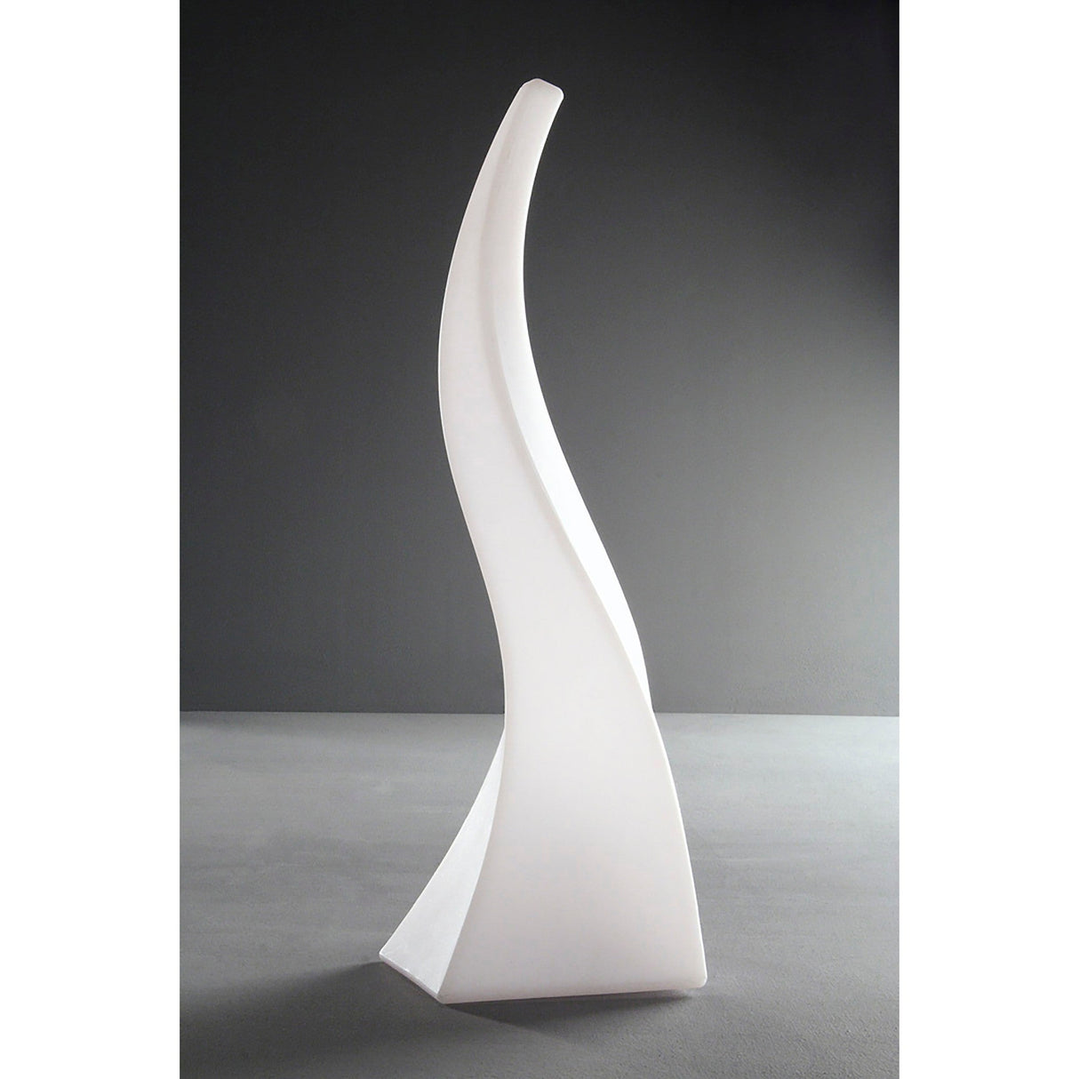 Flame 1 Light Large Table Lamp - Opal White