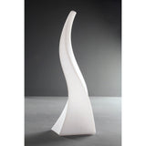 Flame 1 Light Large Table Lamp - Opal White