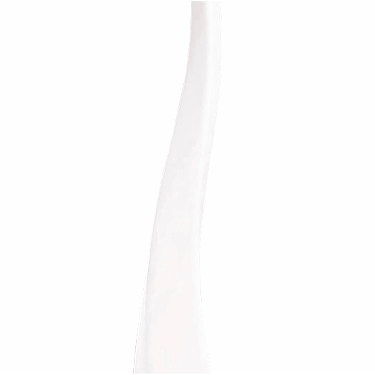 A tall, thin stream of white liquid, resembling the sleek shape of the Flame 5 Light Outdoor Floor Lamp in Opal White, is captured mid-air against a plain white background.