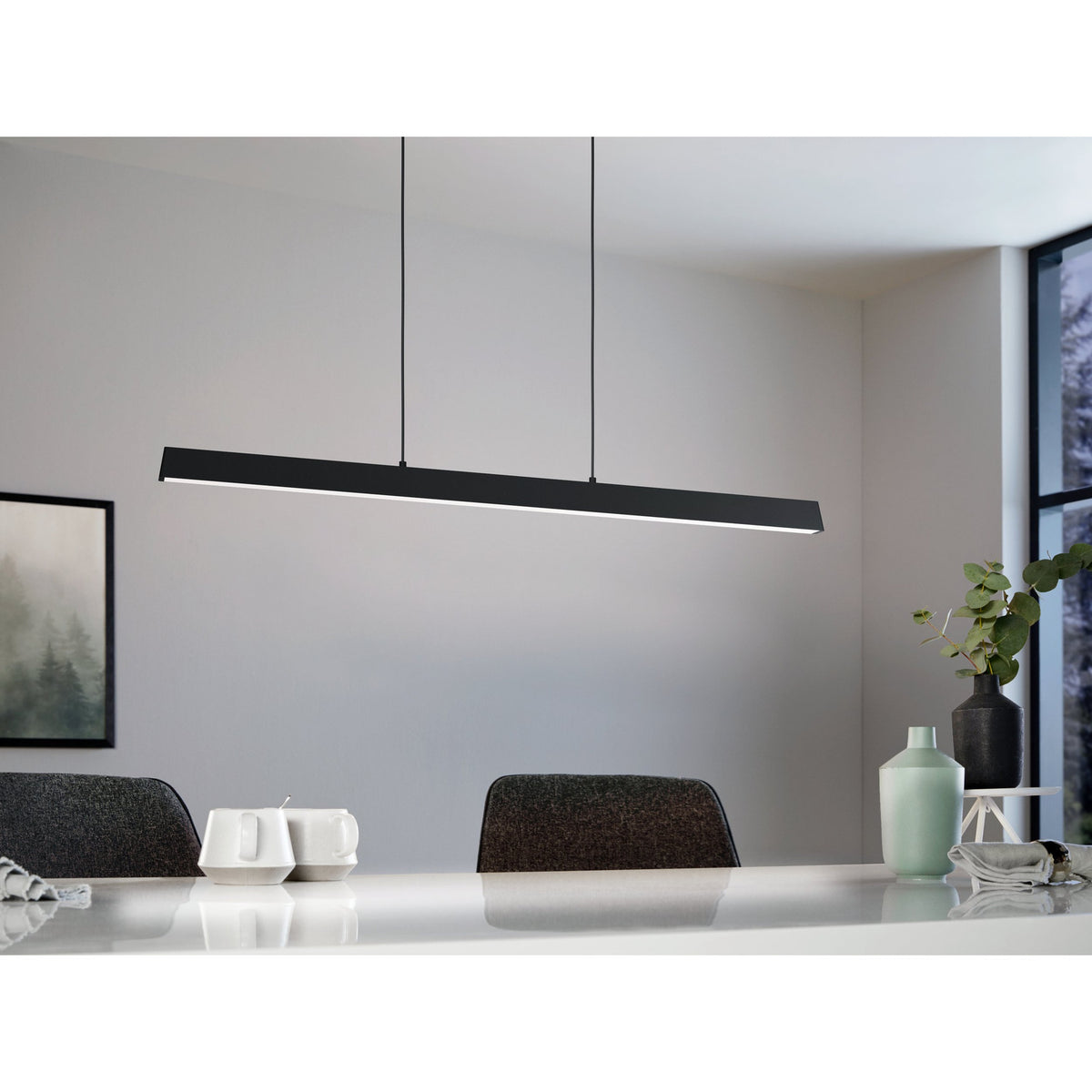 Flanvorne Smart Colour Changing Pendant Light - Black
