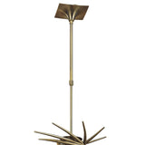 Flavia 80cm Telescopic 8 Light Chandelier - Antique Brass