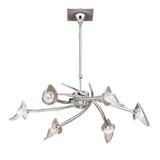 Flavia 73cm Telescopic 6 Light Chandelier/Semi-Flush - Polished Chrome