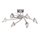 Flavia 73cm Telescopic 6 Light Chandelier/Semi-Flush - Polished Chrome