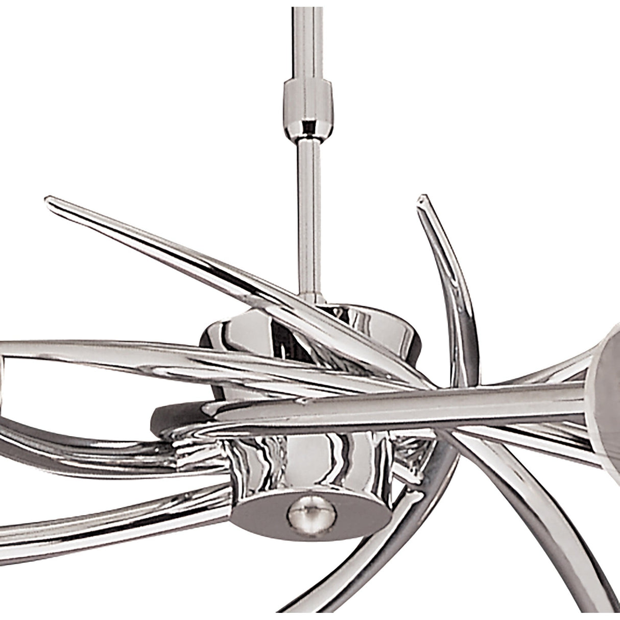 Flavia 73cm Telescopic 6 Light Chandelier/Semi-Flush - Polished Chrome