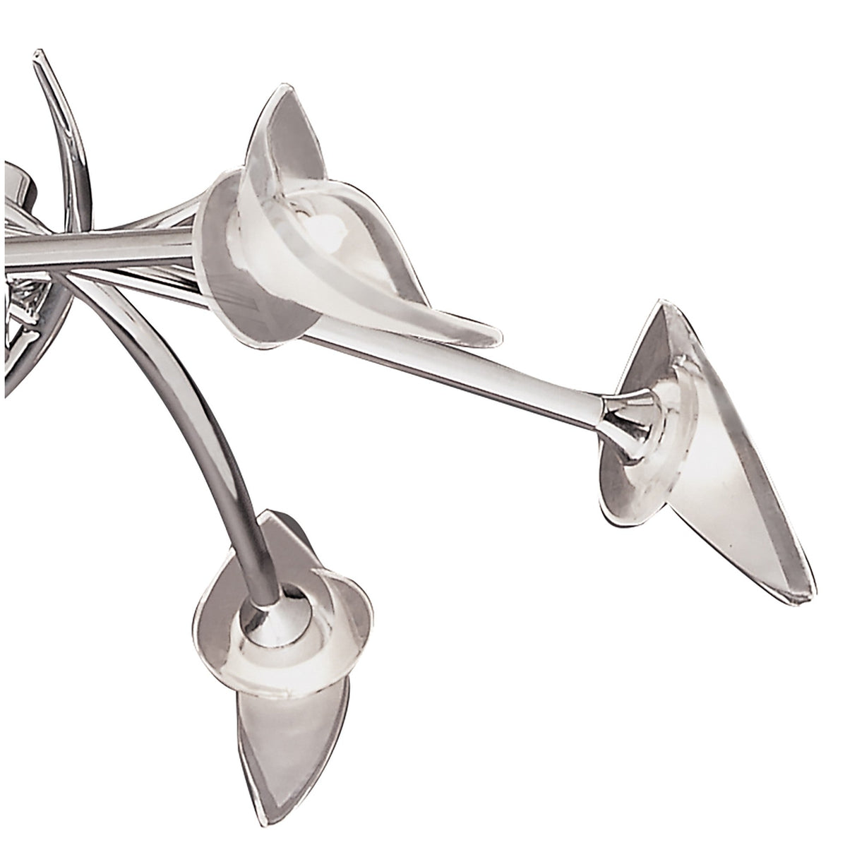 Flavia 73cm Telescopic 6 Light Chandelier/Semi-Flush - Polished Chrome