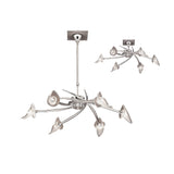 Flavia 73cm Telescopic 6 Light Chandelier/Semi-Flush - Polished Chrome