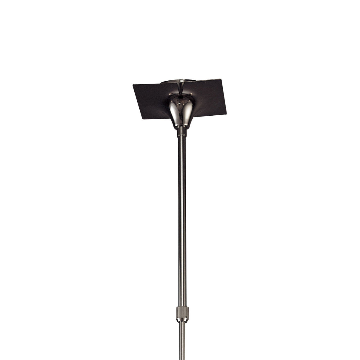 Flavia 54cm Telescopic 4 Light Chandelier/Semi-Flush - Black Chrome