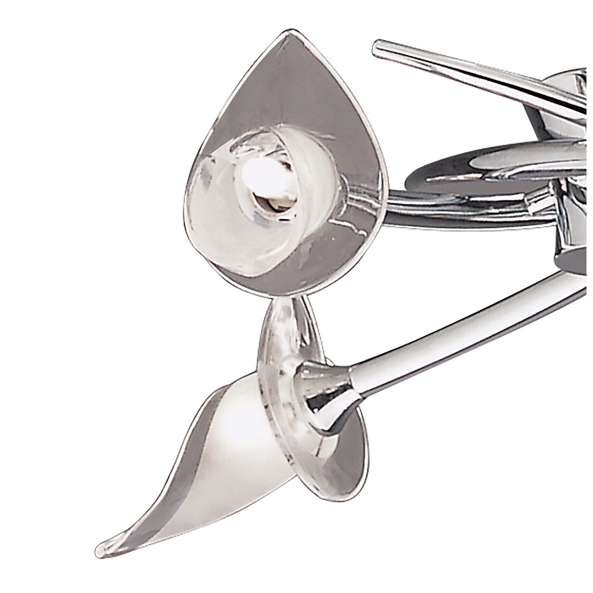 Flavia 54cm Telescopic 4 Light Chandelier/Semi-Flush - Polished Chrome