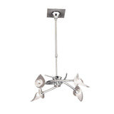 Flavia 54cm Telescopic 4 Light Chandelier/Semi-Flush - Polished Chrome