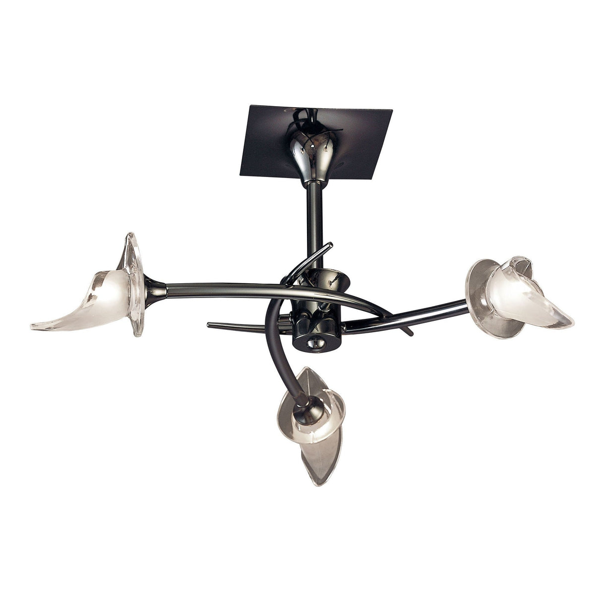 Flavia 3 Light Spot Ceiling Light – Black Chrome