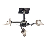 Flavia 3 Light Spot Ceiling Light – Black Chrome