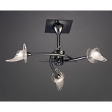 Flavia 3 Light Spot Ceiling Light – Black Chrome