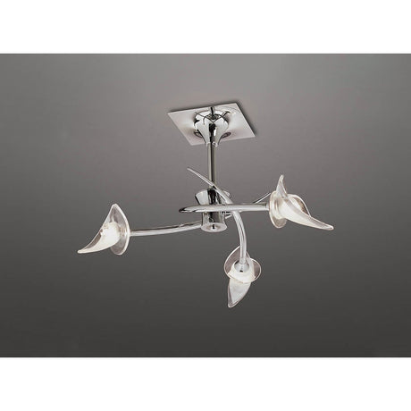 Flavia 3 Light Spot Ceiling Light – Polished Chrome