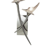 Flavia 2 Light Wall Light With Switch - Polished Chrome
