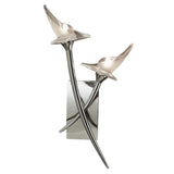 Flavia 2 Light Wall Light With Switch - Polished Chrome