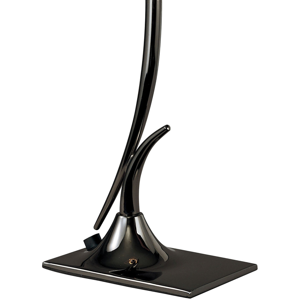 Flavia 1 Light Table Lamp - Black Chrome