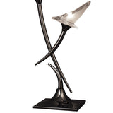 Flavia 2 Light Table Lamp - Black Chrome