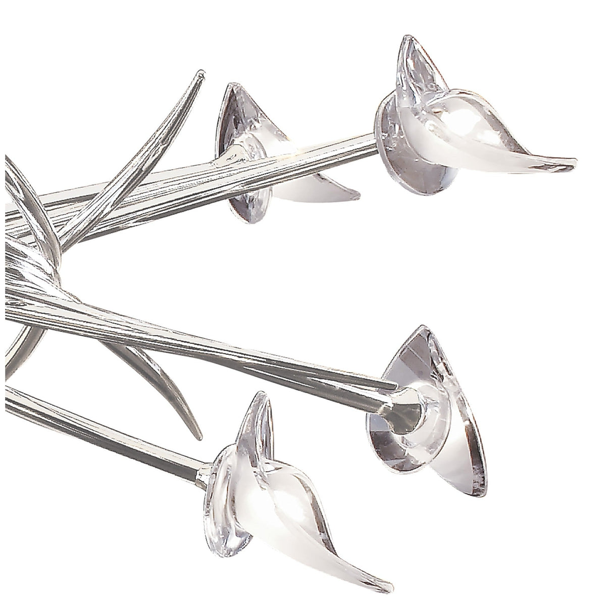 Flavia 84cm Up-Down 10 Light Chandelier - Polished Chrome