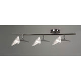Flavia 3 Light Spot Ceiling Light – Black Chrome