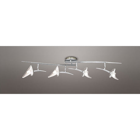Flavia 4 Light Spot Ceiling Light – Polished Chrome