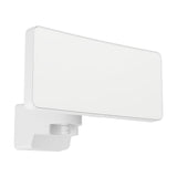 Epifano LED Flood Light 180W in white, showing a slim rectangular aluminium and plastic panel with rounded corners and an integrated motion sensor bracket, set against a plain white background.