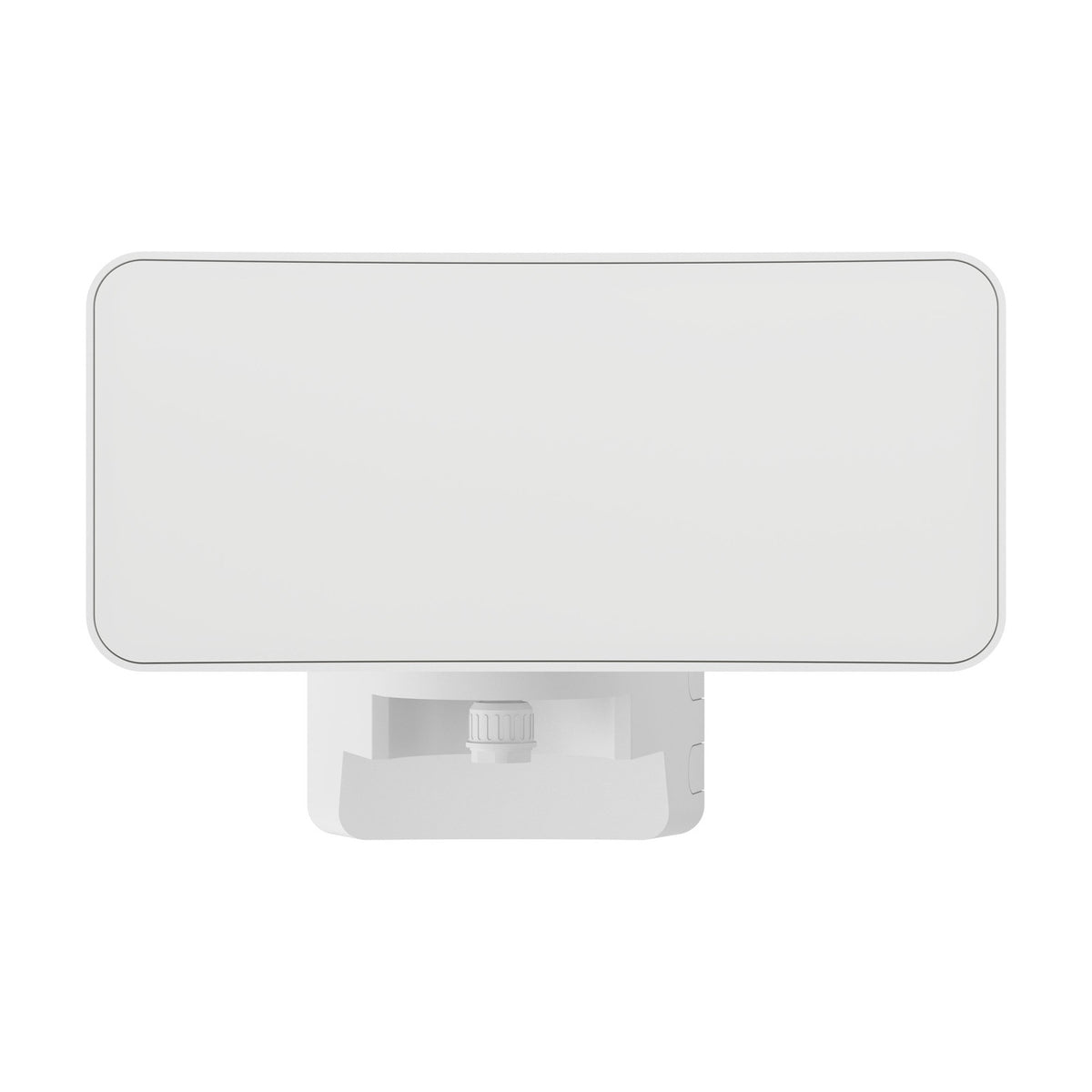 Flenvenne LED Flood Light in white, a rectangular wall-mounted panel on an adjustable bracket, aluminium body with plastic front, shown front-on against a plain white background.