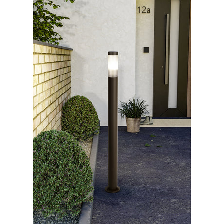 Flerbenne Bollard Light with Motion Sensor 110cm - Rust & Brown