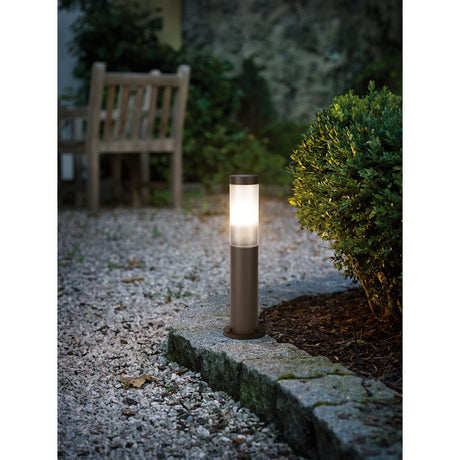 Flerbenne Bollard Light with Motion Sensor 45cm - Rust & Brown