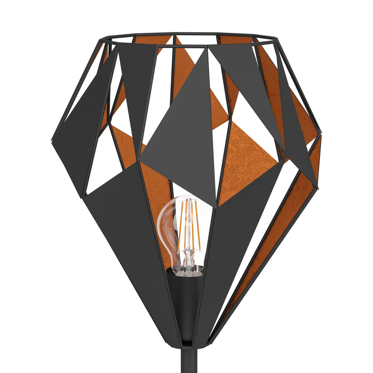 Flermanne Floor Lamp - Black & Copper