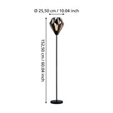 Flermanne Floor Lamp - Black & Copper
