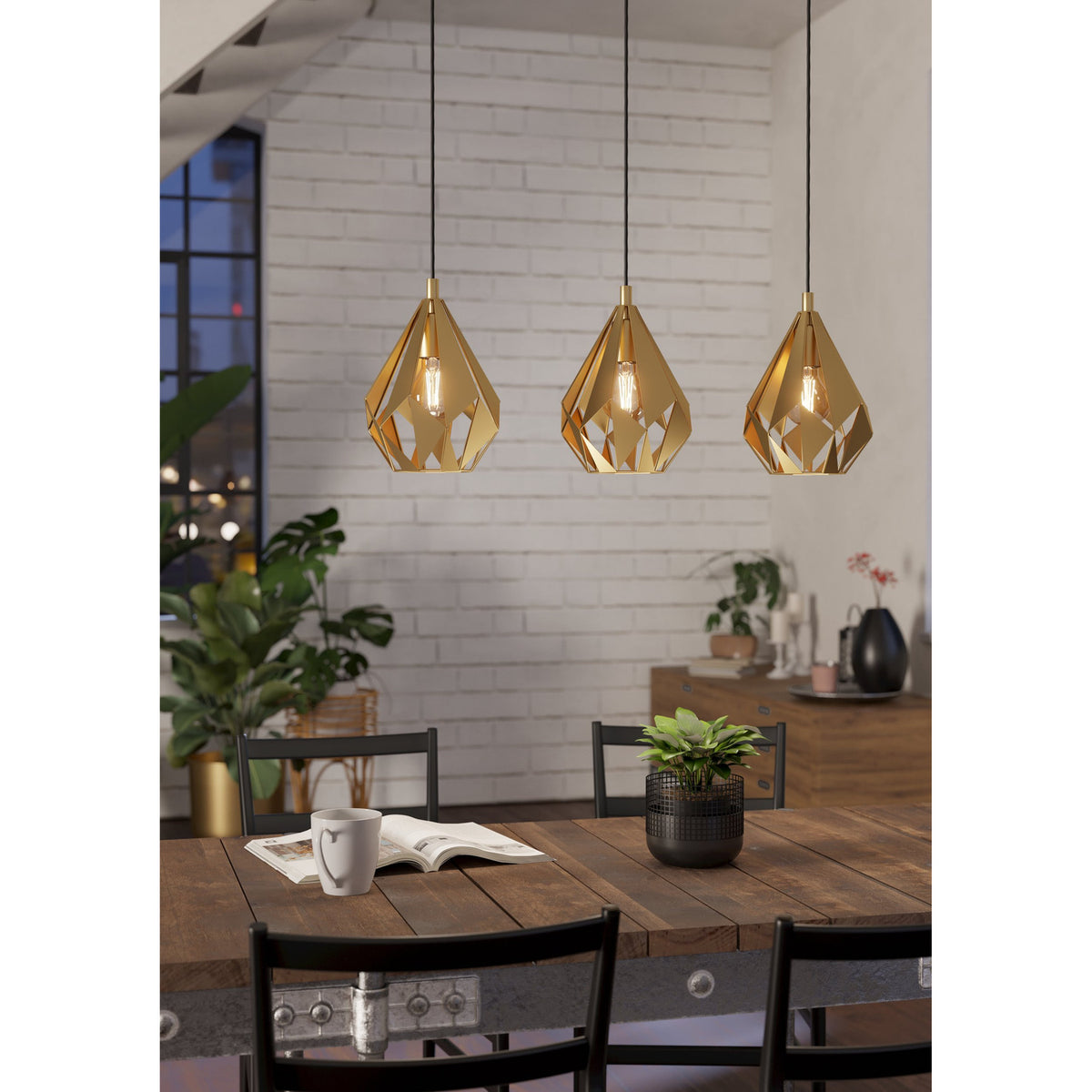 Flermanne Linear Pendant Light - Gold
