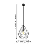 Flermanne Pendant Light 31cm - Black
