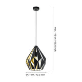 Flermanne Pendant Light - Black & Gold