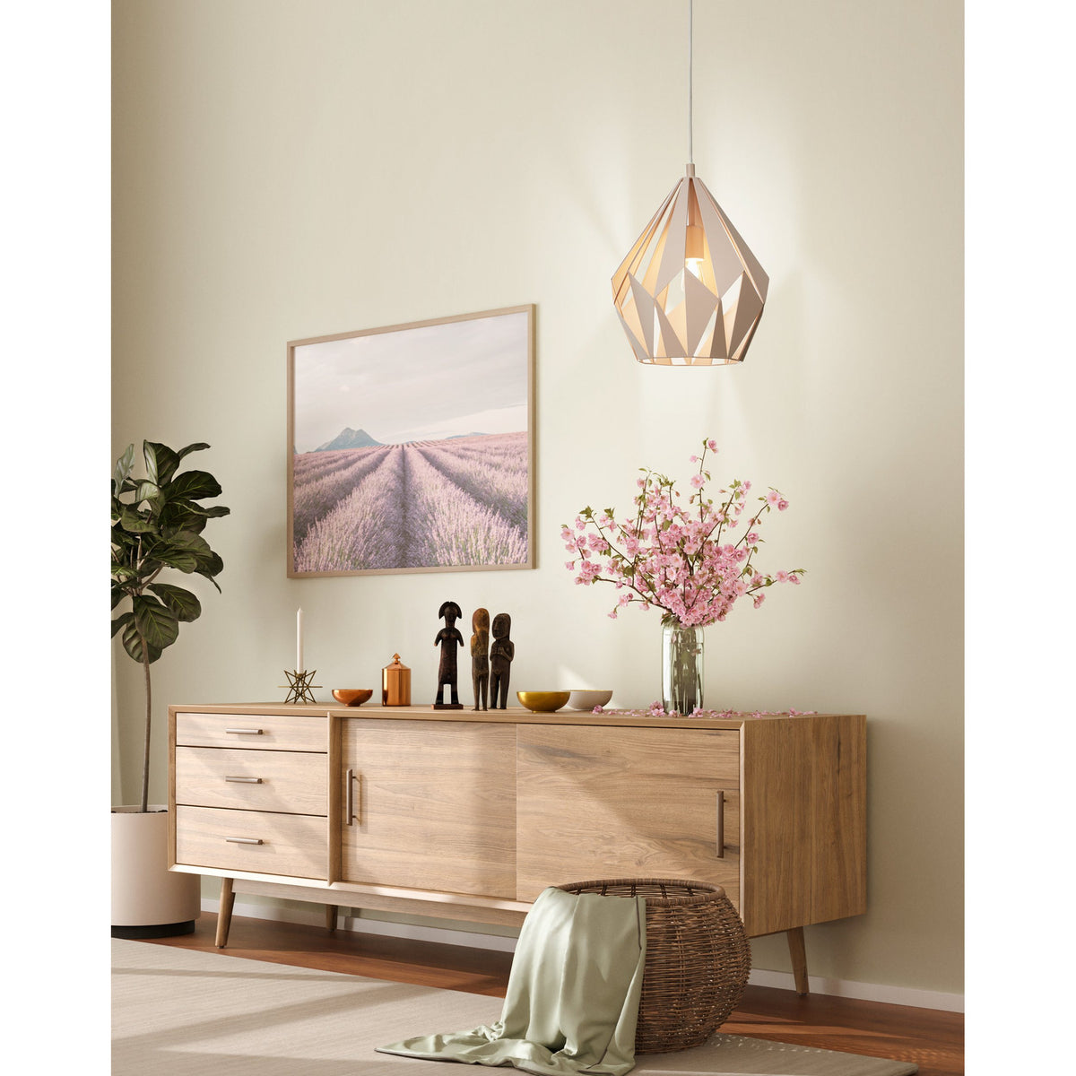 Flermanne Pendant Light - Pastel Apricot