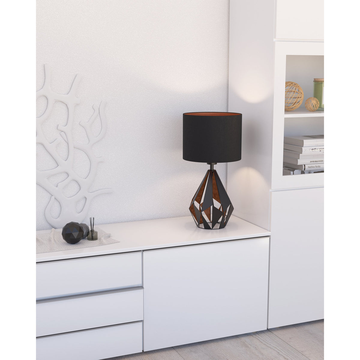 Flermanne Table Lamp - Black & Copper