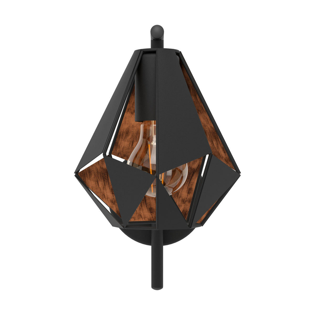 Flermanne Wall Light - Black & Antique Copper