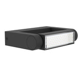 Flirmane LED Outdoor Wall Light in black cast aluminium, rectangular frame with cylindrical head and integrated LED panel, shown on a plain white background.