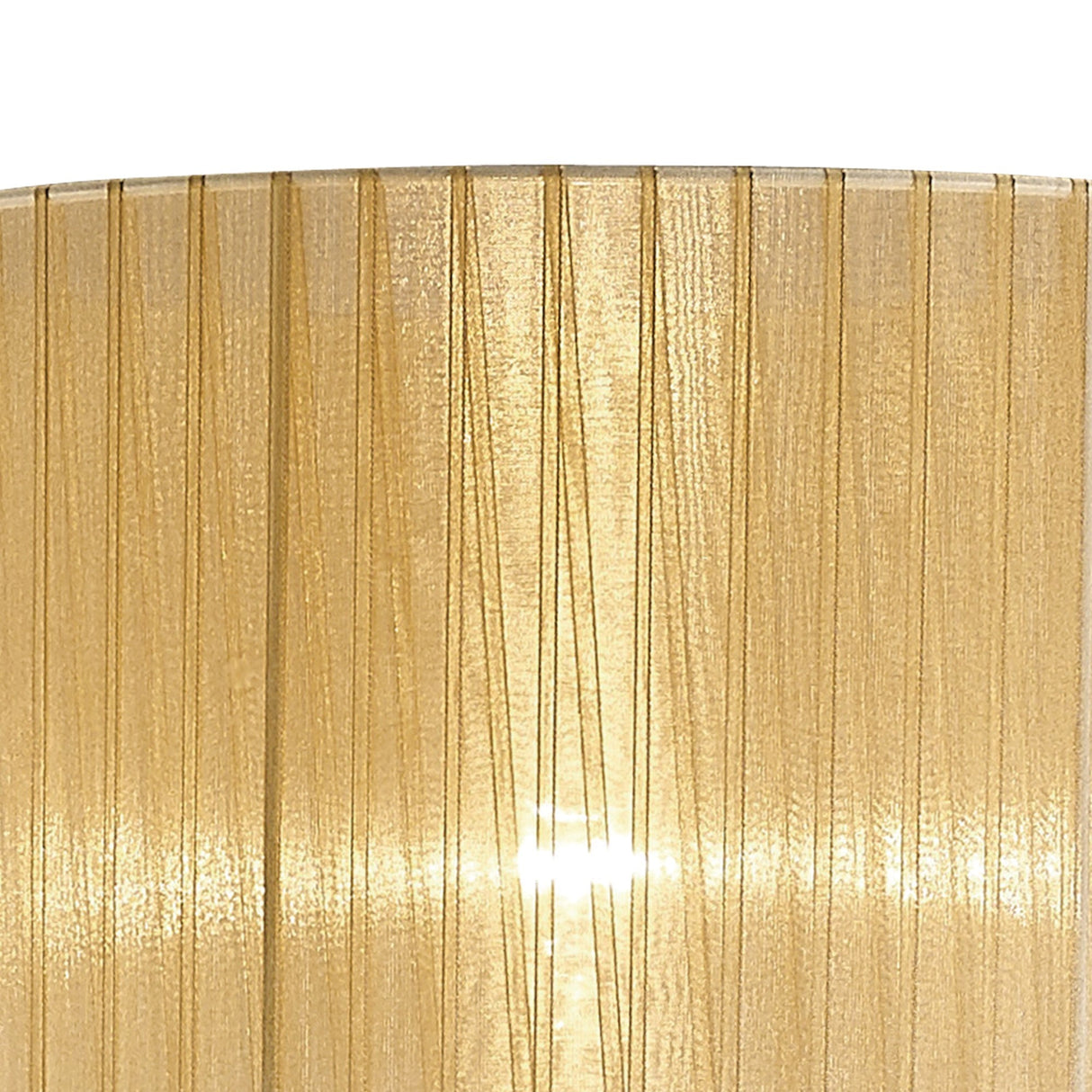 Florence Round Floor Lamp Lampshade - Cream, 38 x 26cm