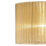 Florence Round Floor Lamp Lampshade - Cream, 38 x 26cm