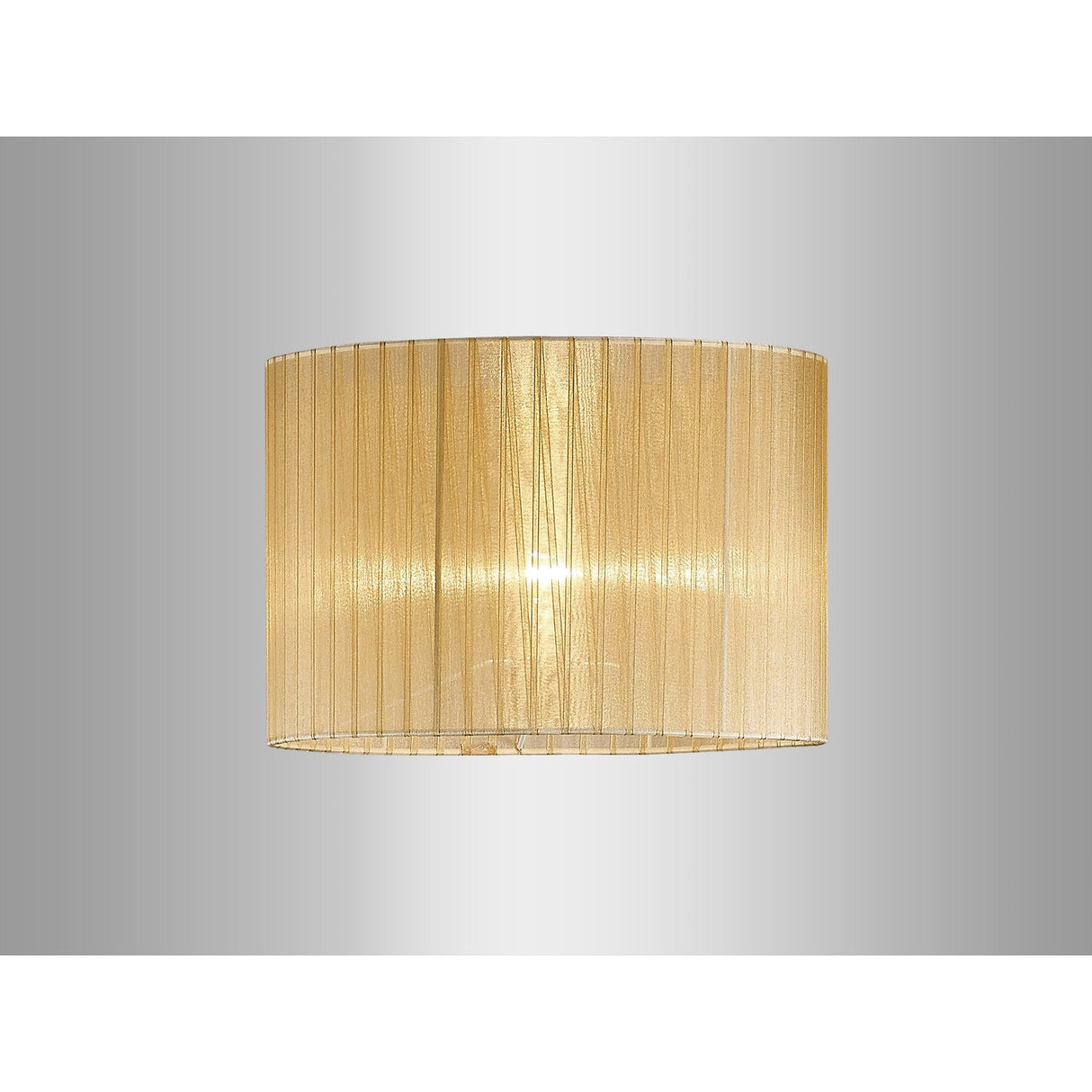 Florence Round Floor Lamp Lampshade - Cream, 38 x 26cm