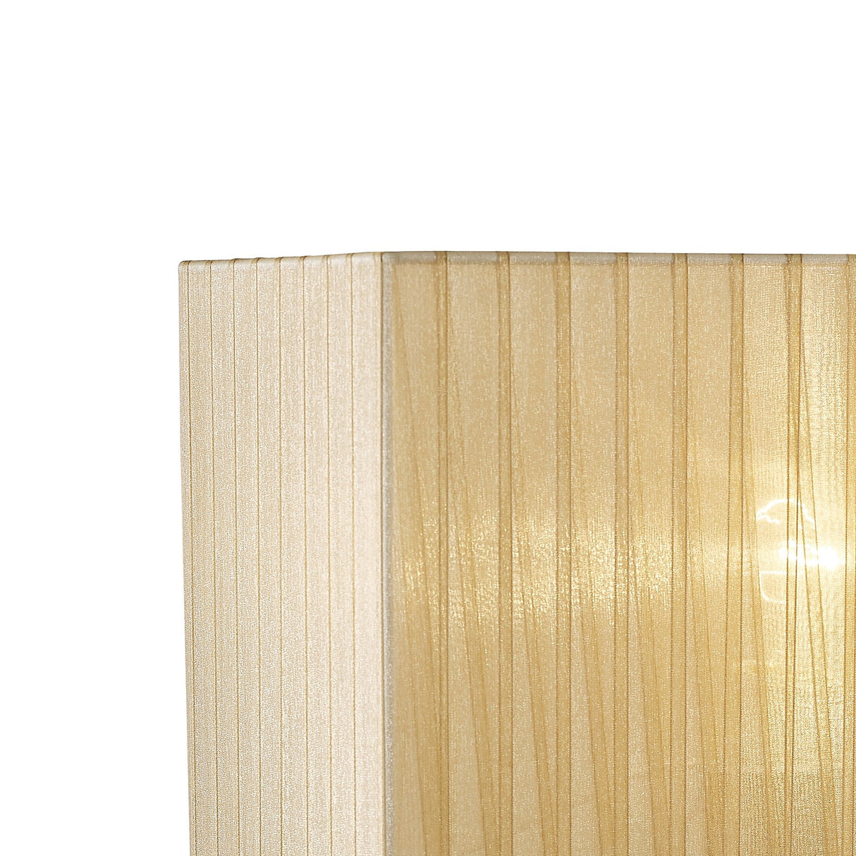 Florence Rectangle Table Lamp Lampshade - Cream, 38 x 19 x 23cm