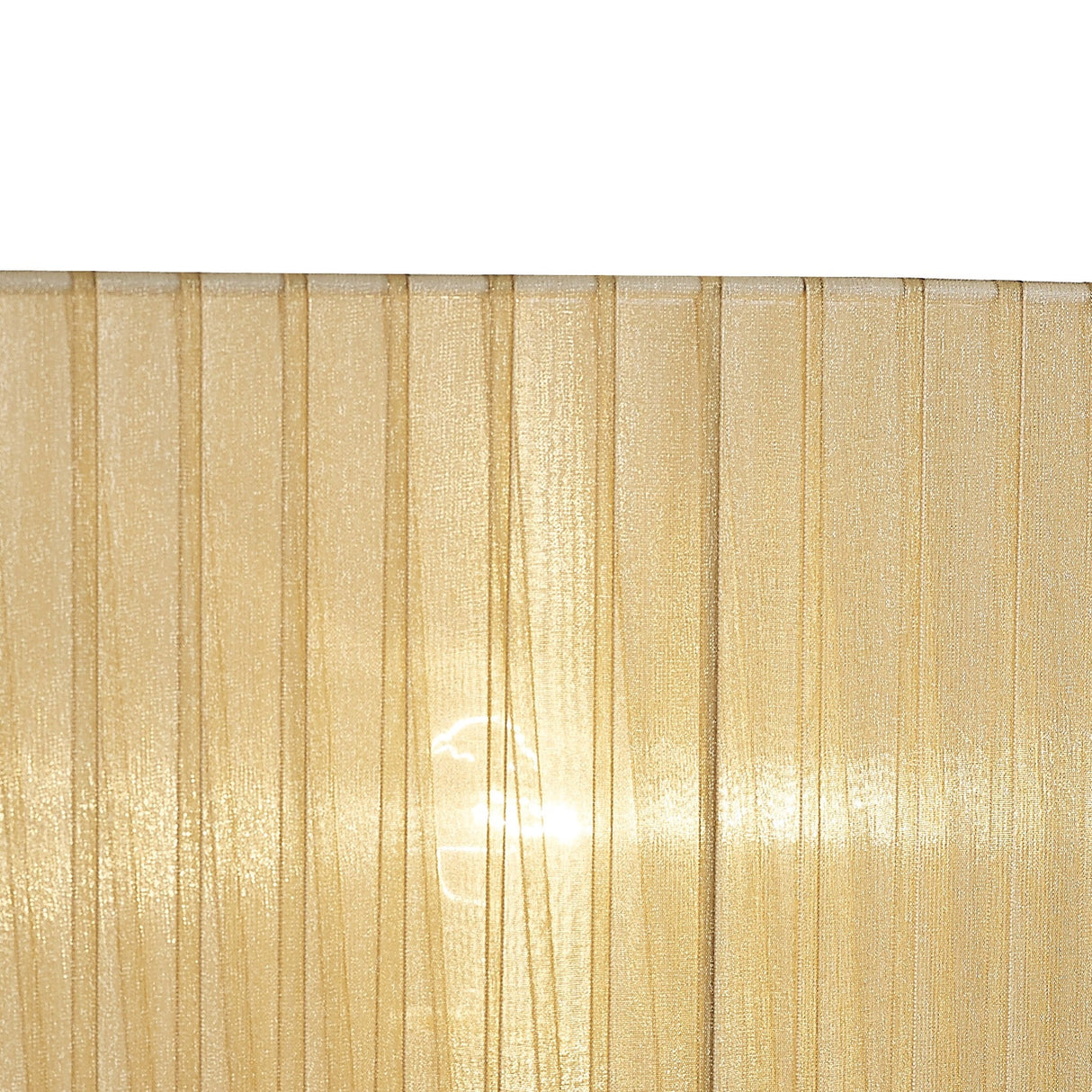 Florence Rectangle Floor Lamp Lampshade - Cream, 40 x 21 x 26cm