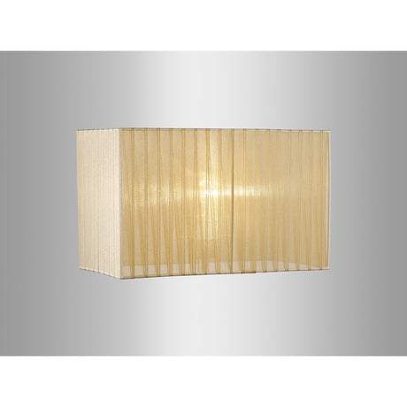 Florence Rectangle Floor Lamp Lampshade - Cream, 40 x 21 x 26cm