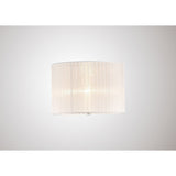 Florence Round Table Lamp Lampshade - White, 36 x 23cm