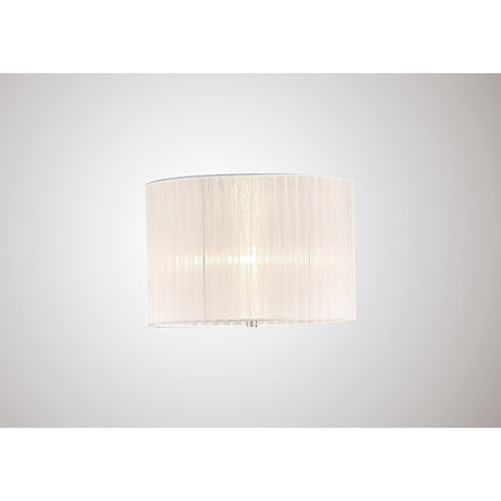 Florence Round Table Lamp Lampshade - White, 36 x 23cm