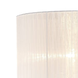 Florence Round Floor Lamp Lampshade - White, 38 x 26cm
