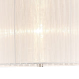 Florence Round Floor Lamp Lampshade - White, 38 x 26cm